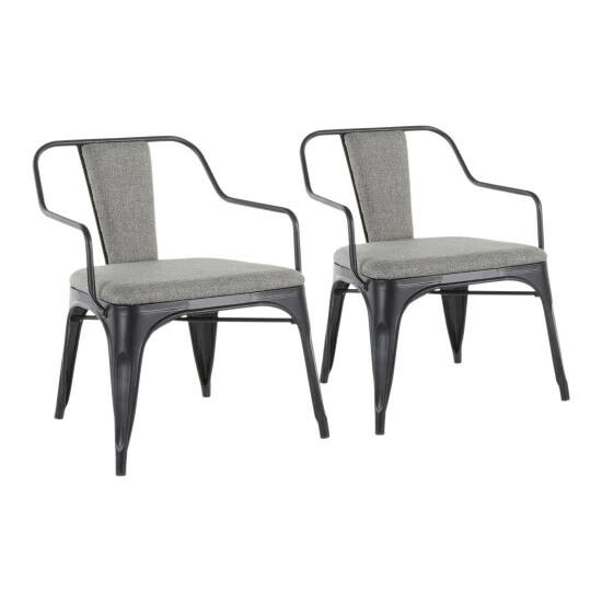 Cheap π Carbon Loft Samira Industrial Accent/Dining Chairs (Set Of 2) Black/grey Fabric π₯° - Image 3