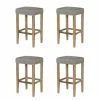 New 💯 Carbon Loft Woolley Linen Frosted Grey French Style Counter Stool (Set Of 4) 🥰