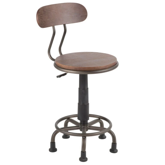 Wholesale π― Carbon Loft Goddard Industrial Metal/Wood Task Chair Vintage White π₯° - Image 2