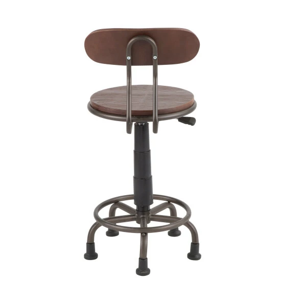 Wholesale π― Carbon Loft Goddard Industrial Metal/Wood Task Chair Vintage White π₯° - Image 4