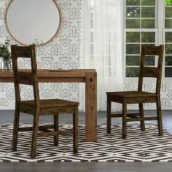 Outlet 🤩 Carbon Loft Glamdring Rustic Dining Chairs (Set Of 2) 👍