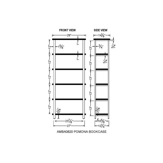 Deals π Carbon Loft Lawrence 5-shelf Metal And Solid Wood Bookcase β€οΈ - Image 7