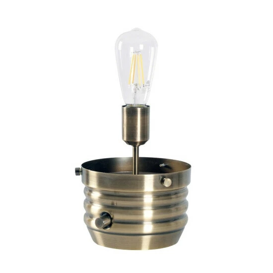 Hot Sale π Carbon Loft Curie Antique Brass 18-inch Table Lamp - Bulb Included π - Image 3