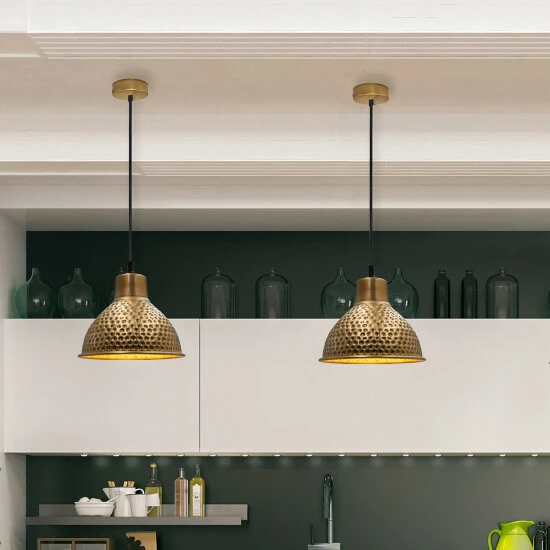 Best Sale π Carbon Loft Valemon 6.5-inch π¨ Hammered Metal 1-light Pendant β€οΈ - Image 8