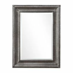Deals 🥰 Carbon Loft Floyd Galvanized Metal Rectangular Rust Wall Mirror - 30x40x2 ⭐