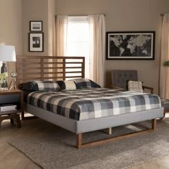 Best reviews of βοΈ Carbon Loft Fennello Upholstered/ Ash Walnut Finish Wood Platform Bed π
