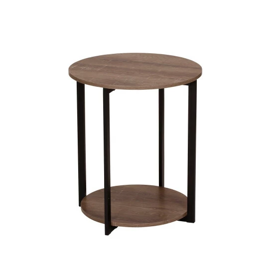 Brand new π Carbon Loft Mullis Ashwood Round Double Tier End Table β€οΈ - Image 2