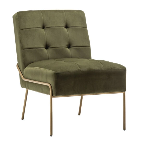 Best deal β€οΈ Carbon Loft Hofstetler Armless Accent Chair Green Velvet Pintuck π - Image 8