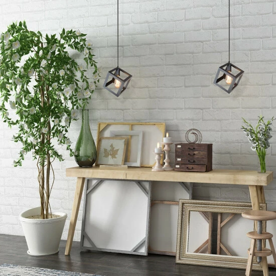 Discount π Carbon Loft Modern Farmhouse Black 1-Light Pendant Light - D6.3"*H10.2" π - Image 8