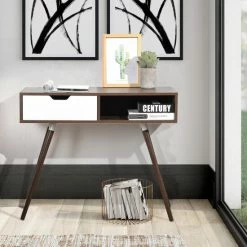 Wholesale 🛒 Carbon Loft Wasden Mid-century Console Table With Drawer Open Shelving Brown 🧨