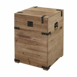 Wholesale 🎉 Carbon Loft McAllen Trunk End Table Weathered Grey 🤩