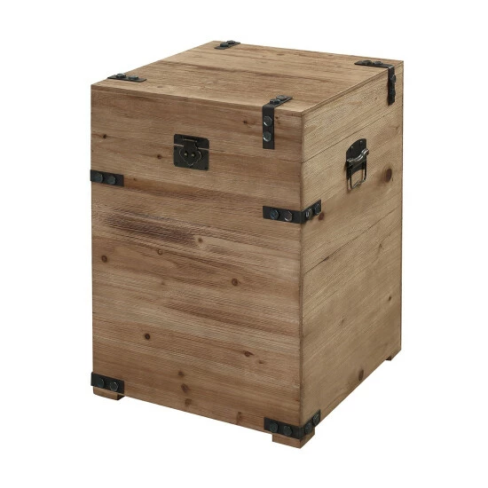 Wholesale π Carbon Loft McAllen Trunk End Table Weathered Grey π€©