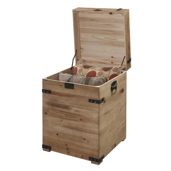 Wholesale π Carbon Loft McAllen Trunk End Table Weathered Grey π€© - Image 4