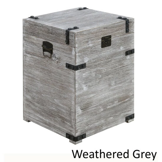 Wholesale π Carbon Loft McAllen Trunk End Table Weathered Grey π€© - Image 6