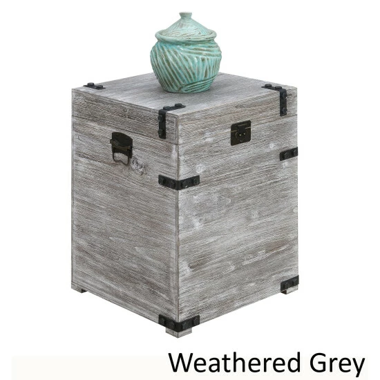 Wholesale π Carbon Loft McAllen Trunk End Table Weathered Grey π€© - Image 7
