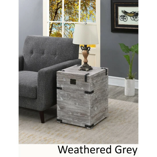 Wholesale π Carbon Loft McAllen Trunk End Table Weathered Grey π€© - Image 8