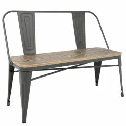 Cheapest 😀 Carbon Loft Boyer Industrial Metal And Wood Dining/ Entryway Bench Grey/brown 🔥