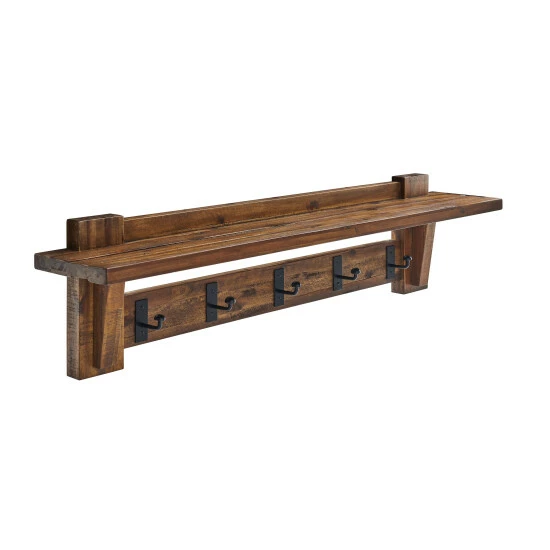 Cheapest β€οΈ Carbon Loft Bahamondes Wood π§₯ Coat Hook Shelf And Bench Set π― - Image 4