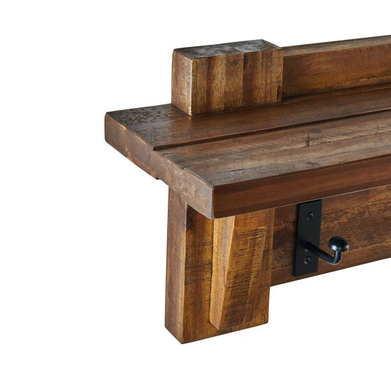 Cheapest β€οΈ Carbon Loft Bahamondes Wood π§₯ Coat Hook Shelf And Bench Set π― - Image 7