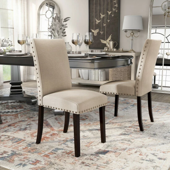 Buy 𧨠Carbon Loft Curtin Beige Side Chairs (Set Of 2) π