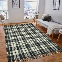 Best deal ❤️ Carbon Loft Whishaw Charcoal Jute Handspun Plaid Area Rug 😉