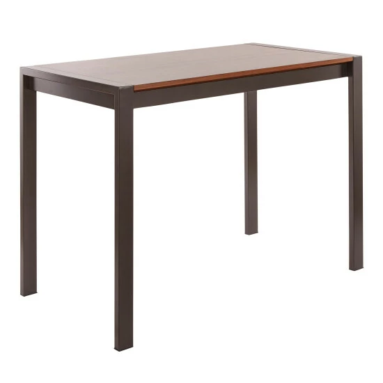 Brand new β¨ Carbon Loft Yadriel Antique Metal And Walnut Wood Counter Height Dining Table - Antique/walnut π₯