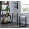 Wholesale 🔔 Carbon Loft Jarrell Wood And Iron Backless Bar Stool 🔥