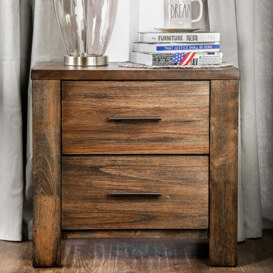 Cheapest π Carbon Loft Marquez Rustic Oak 2-drawer Nightstand π - Image 2