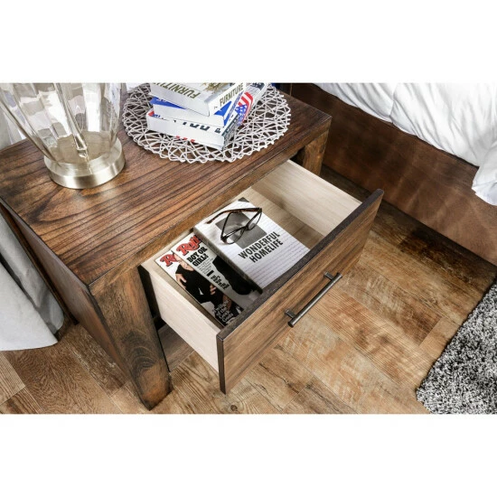 Cheapest π Carbon Loft Marquez Rustic Oak 2-drawer Nightstand π - Image 5