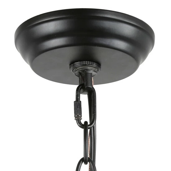 Best deal π Carbon Loft Stiliyana Farmhouse 6-light Wood Chandelier With Glass Shade For Dining Room - D25"x H 28" π₯ - Image 6