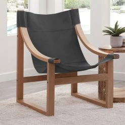 Top 10 ⭐ Carbon Loft Logan Top Grain Leather And Solid Wood Sling Accent Chair Natural/ Natural 🔔