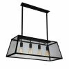 Promo 💯 Carbon Loft Burgoyne 4-light Black Chandelier 😀