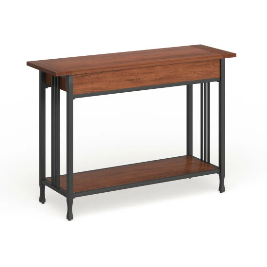 Budget β Carbon Loft Peter Matte Black Slatted Sofa Table Black Wash π₯° - Image 4