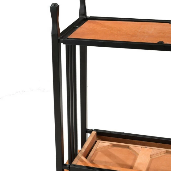 Budget β Carbon Loft Peter Matte Black Slatted Sofa Table Black Wash π₯° - Image 6