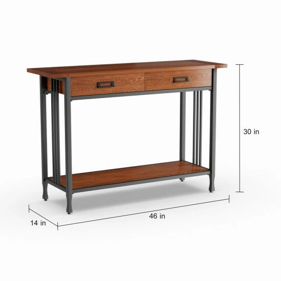 Budget β Carbon Loft Peter Matte Black Slatted Sofa Table Black Wash π₯° - Image 7