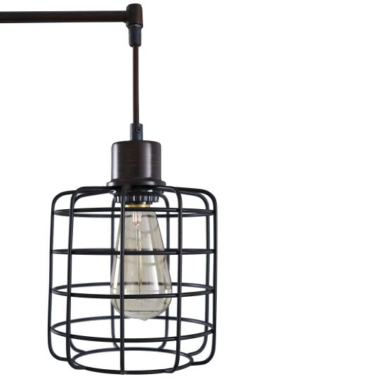 Best deal π Carbon Loft Memnet 3-light Caged Cylinder Wire Pendant Floor Lamp β - Image 4
