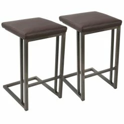 Brand new 😀 Carbon Loft Arturio Industrial Counter Stool (Set Of 2) Cream/antique 👍