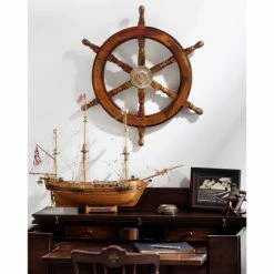 Top 10 🎉 Carbon Loft Lippershey 24-inch Wooden Ships Wheel With Brass Center 👍