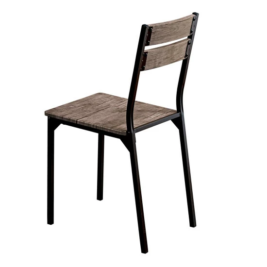 Brand new π Carbon Loft Maggio Industrial Antique Brown Side Chairs (Set Of 2) 𧨠- Image 3