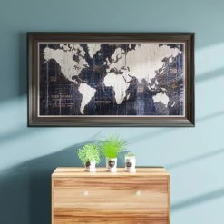 Cheapest ❤️ Carbon Loft Avery Tillmon 'Old World Map Blue' Canvas Wall Art 👍