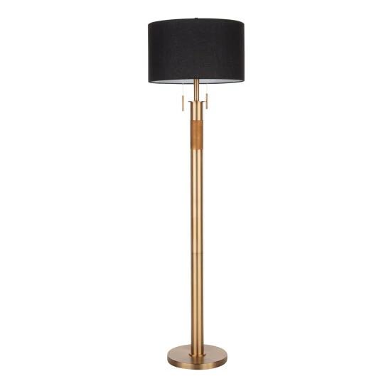 Hot Sale π Carbon Loft Lupone Industrial Floor Lamp With Black Drum Shade Gunmetal π€©