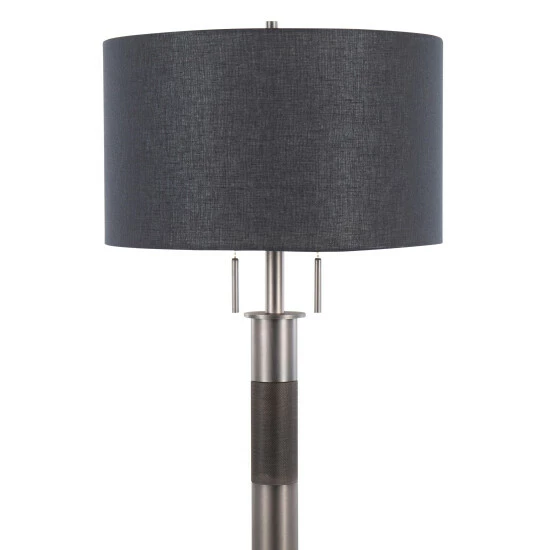 Hot Sale π Carbon Loft Lupone Industrial Floor Lamp With Black Drum Shade Gunmetal π€© - Image 6