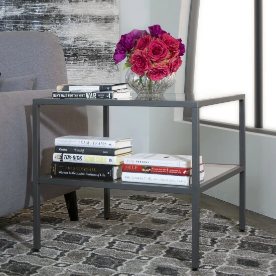 Coupon π Carbon Loft Heimlich One Shelf End Table Pewter β