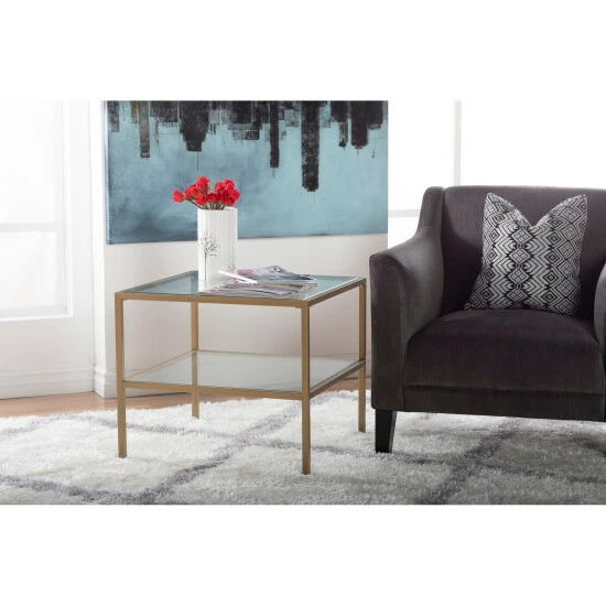 Coupon π Carbon Loft Heimlich One Shelf End Table Pewter β - Image 2