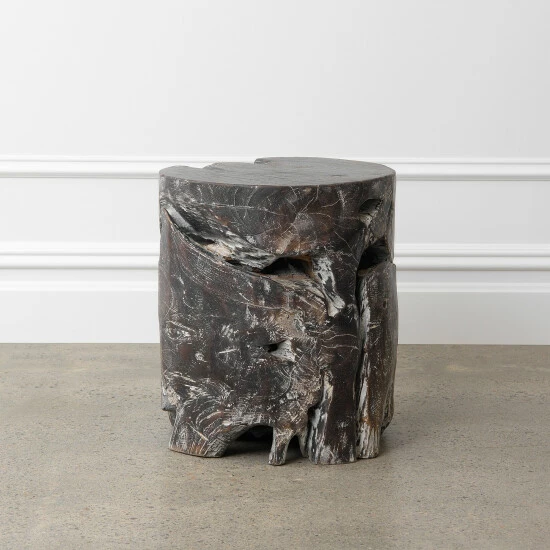 Outlet β Carbon Loft Folse Solid Teak Stool - 13" L X 13" W X 16" H Black π§¨