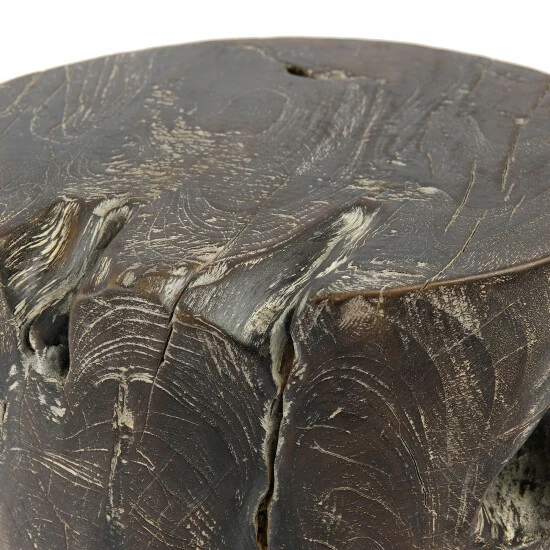 Outlet β Carbon Loft Folse Solid Teak Stool - 13" L X 13" W X 16" H Black 𧨠- Image 4