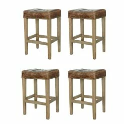 Best reviews of βοΈ Carbon Loft Nazerene Leather Tan French Style Bar Stool (Set Of 4) π€©