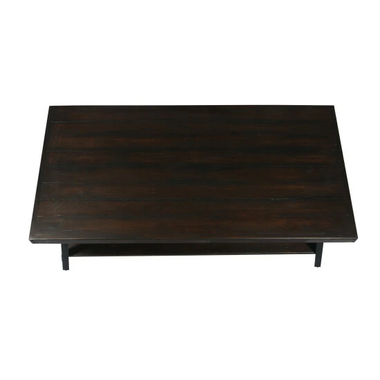 Cheapest βοΈ Carbon Loft Oliver Rustic Wood Coffee Table Brushed Grey π - Image 7
