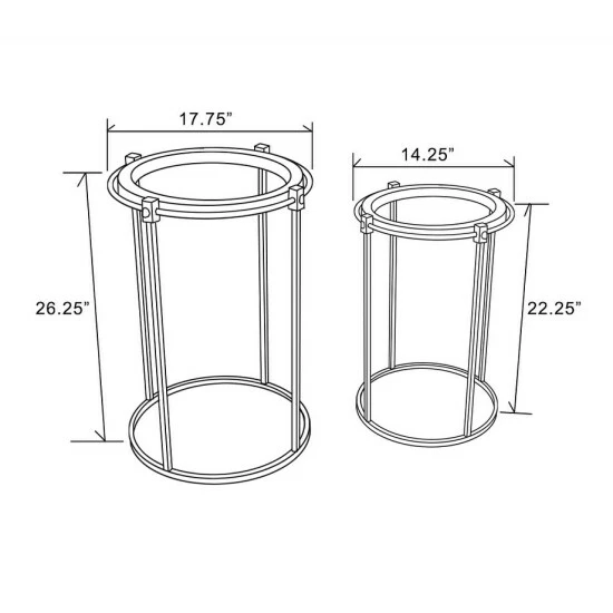Best deal π₯ Carbon Loft Satine Metal And Glass Round Accent Side Table (Set Of 2) π - Image 6