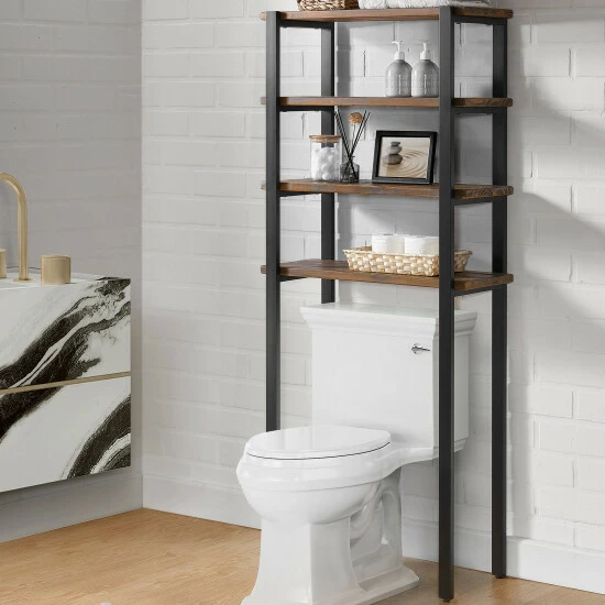 Outlet π Carbon Loft Lawrence 65-inch Over The Toilet 4-shelf Bath Storage - N/A π₯